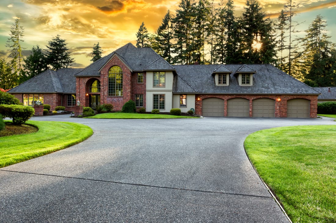 Premium Carolinas home with a new roof at golden hour