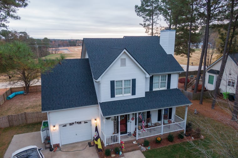 Carolinas home fully restored after storm damage with a new architectural shingle roof